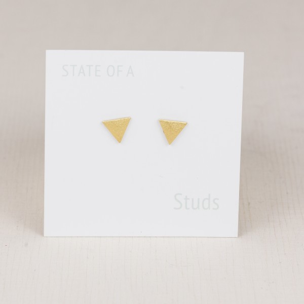 Studs simple Triangle Frosted