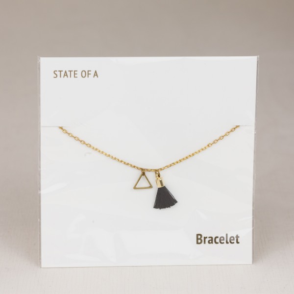 Bracelet Cotton Tassel Triangle